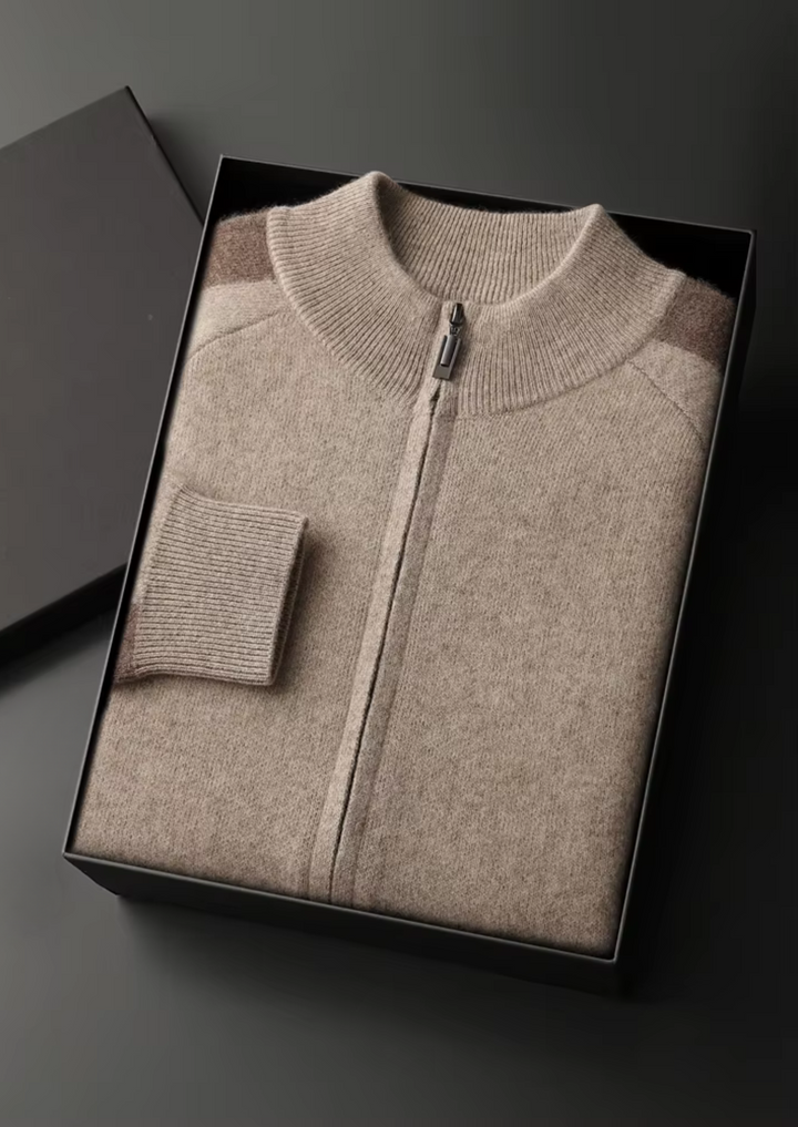 Ashworth | Elegant Cashmere Zip-Up Tracksuit Set Men
