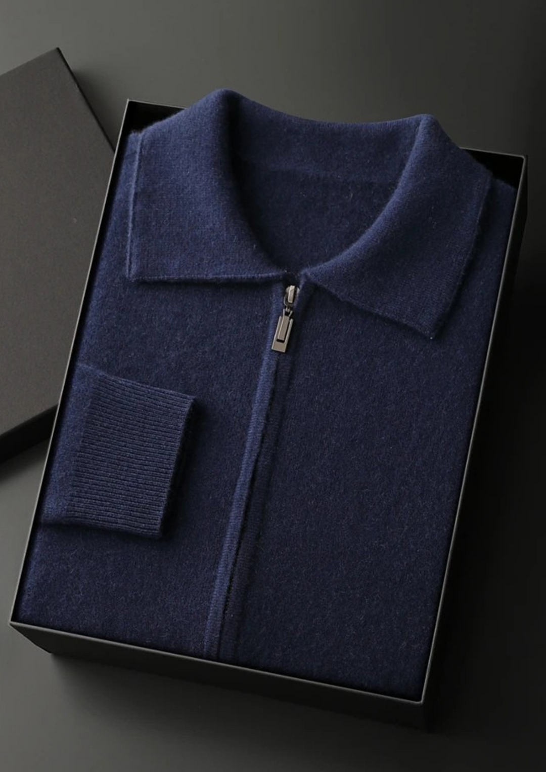 Kensington | Elegant Cashmere Zip Cardigan Men - Premium Knit