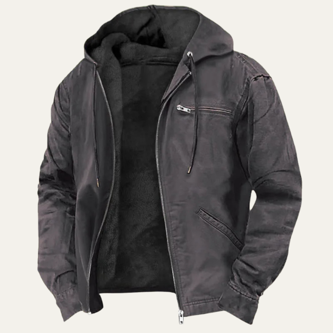 Margot | Stylish Fleece Lined Hooded Jacket With Zip Front