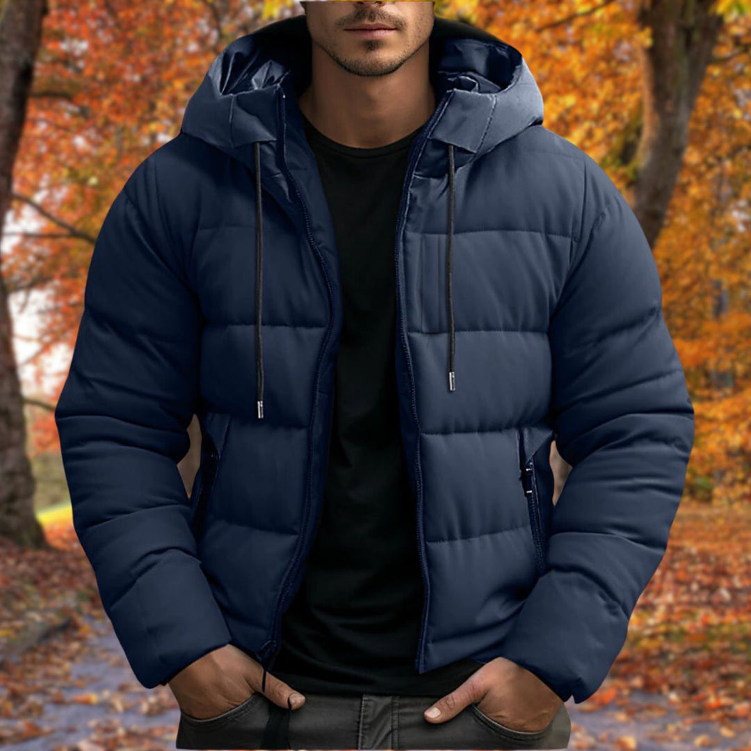 Dominic | Sleek Waterproof Hooded Puffer Winter Jacket Men