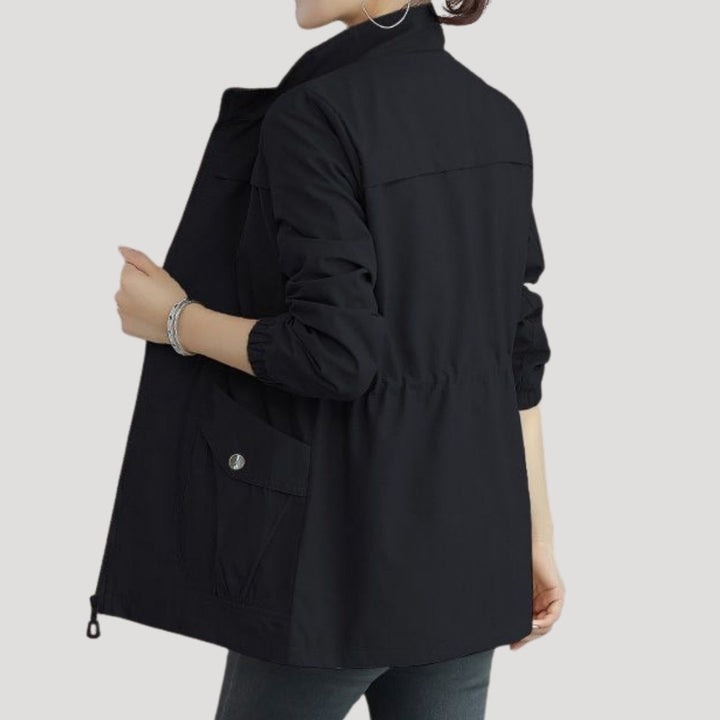 Harlow | Elegant Lightweight Waterproof Windbreaker With Drawstring Waist
