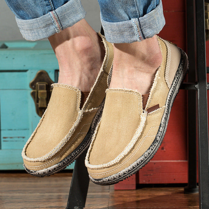 Naila | Stylish Canvas Slip-On Loafers For Men