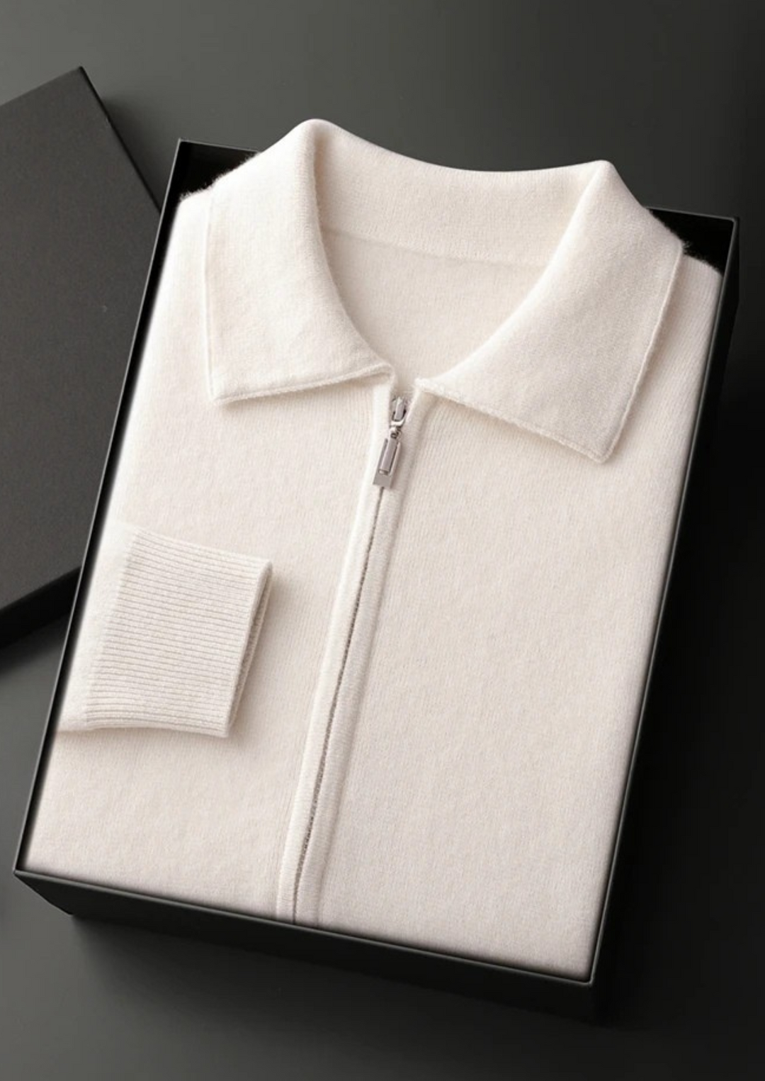 Kensington | Elegant Cashmere Zip Cardigan Men - Premium Knit