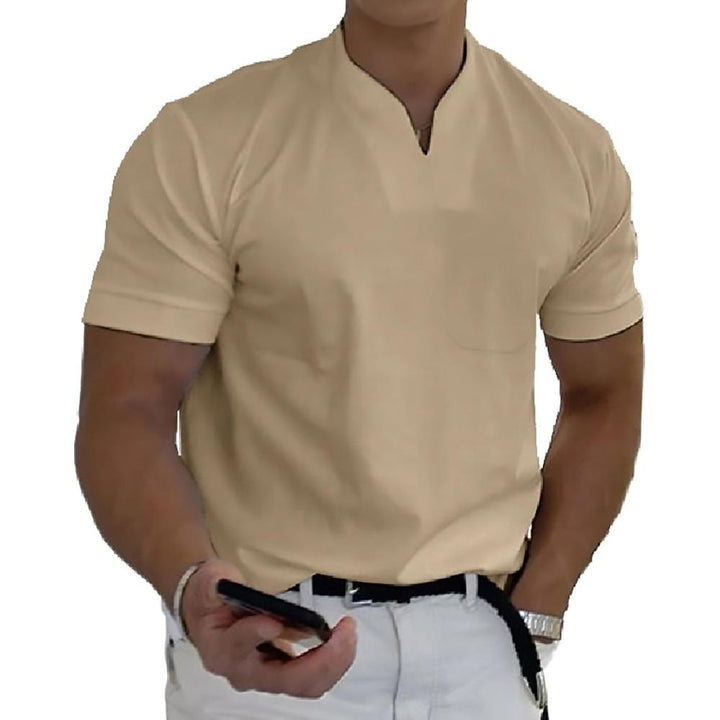 Dean | Elegant Men's V-Neck Short Sleeve Polo Shirt