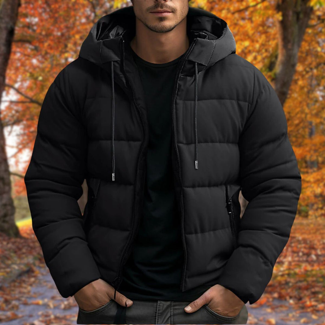 Dominic | Sleek Waterproof Hooded Puffer Winter Jacket Men