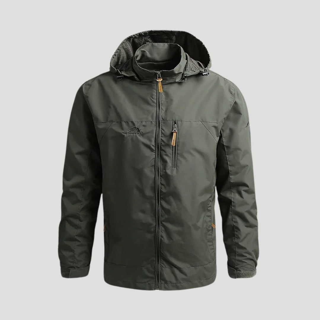 Adeline | Sleek Hooded Waterproof Windbreaker With Utility Pockets