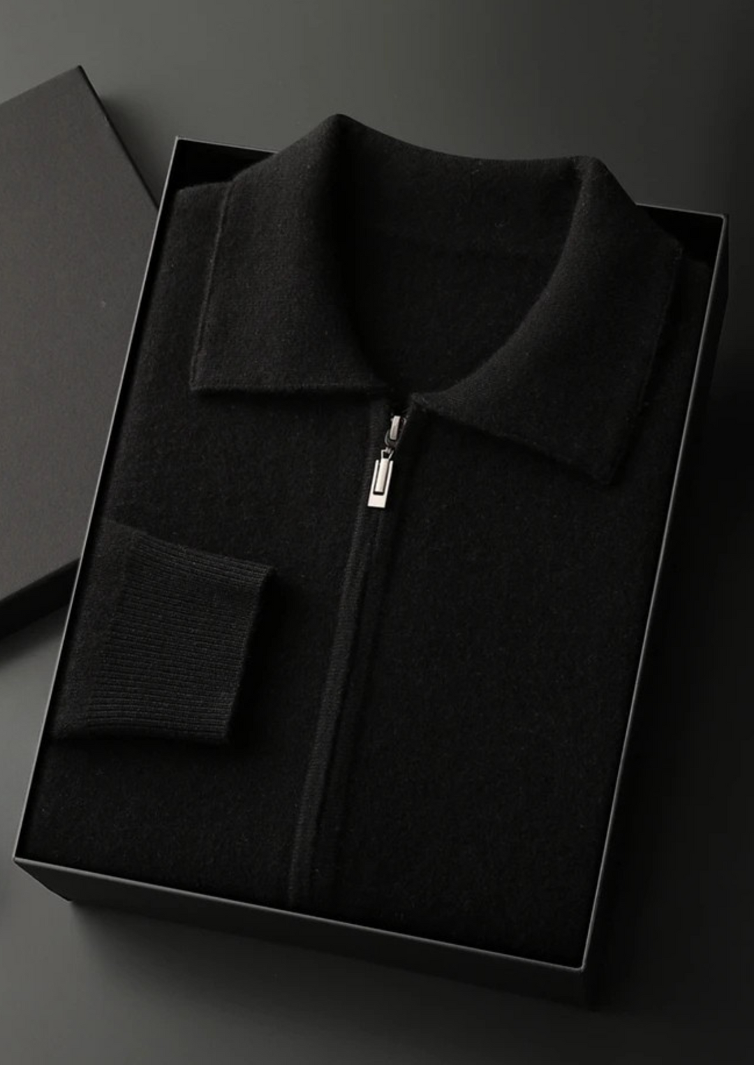 Kensington | Elegant Cashmere Zip Cardigan Men - Premium Knit