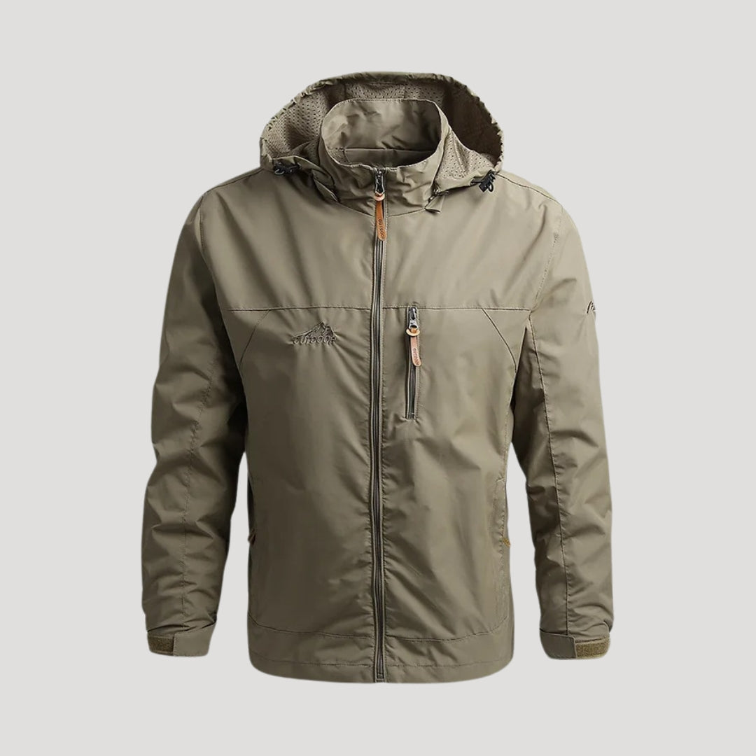 Adeline | Sleek Hooded Waterproof Windbreaker With Utility Pockets