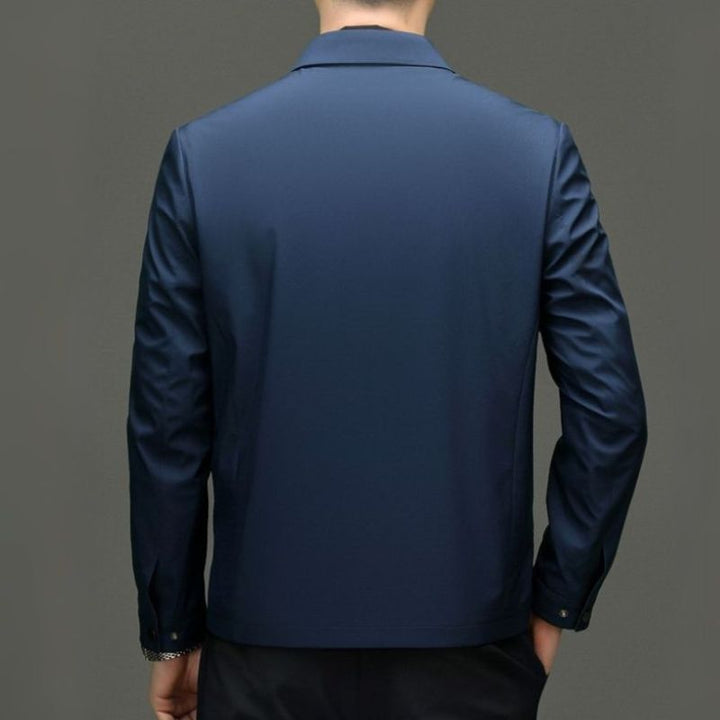 Liam | Sleek Navy Zip-Up Business Casual Jacket