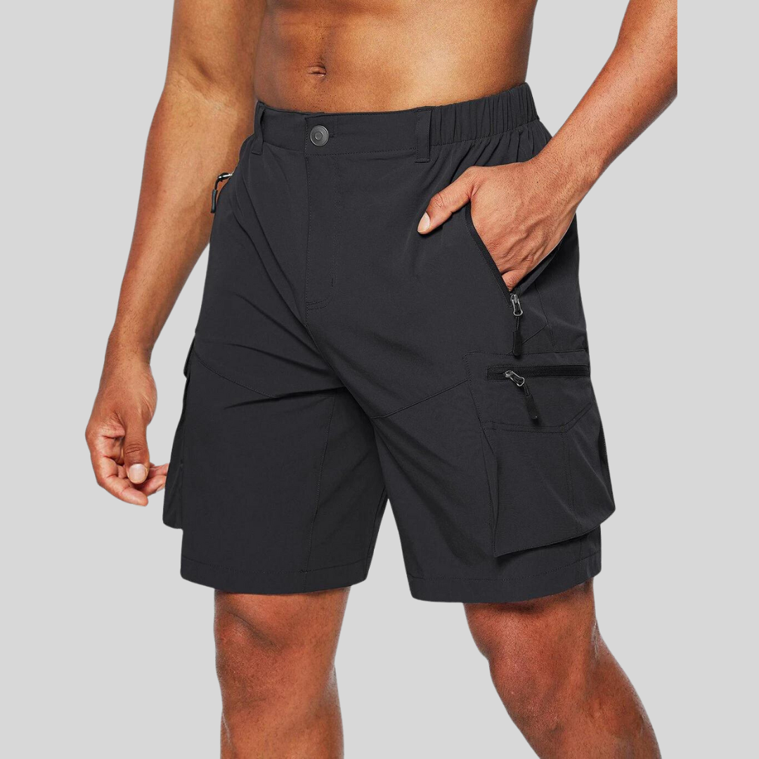 Beckmont | Stylish Men's Cargo Shorts With Utility Zip Pockets