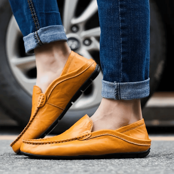 Fiona | Elegant Italian Leather Driving Moccasins For Men