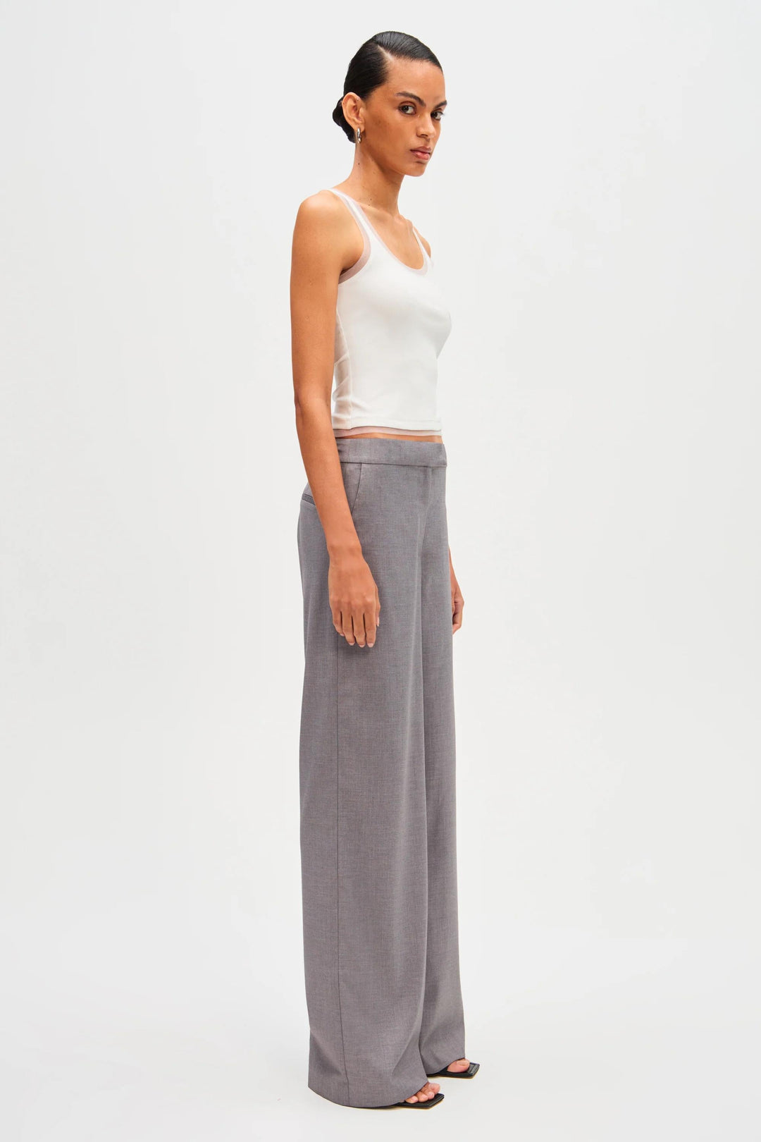 Belen | Sleeveless Asymmetric Top Wide Leg Pants Co-Ord Set