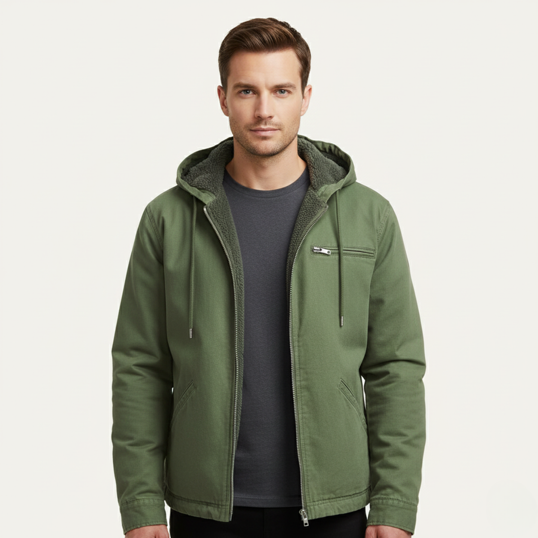 Margot | Stylish Fleece Lined Hooded Jacket With Zip Front