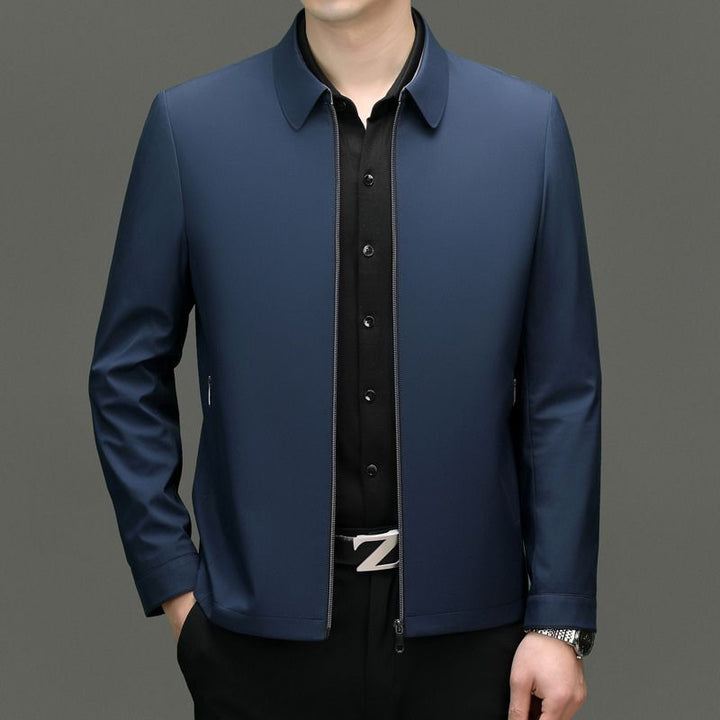 Liam | Sleek Navy Zip-Up Business Casual Jacket