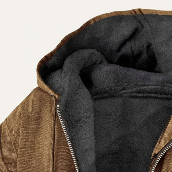 Margot | Stylish Fleece Lined Hooded Jacket With Zip Front