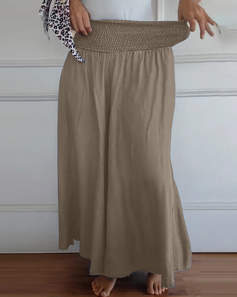Paloma | Elegant High Waisted Wide Leg Palazzo Pants