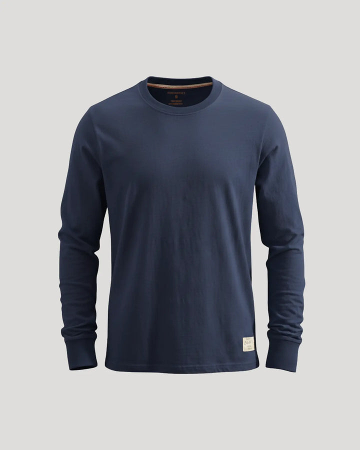 Margot | Stylish Cotton Crew Neck Long Sleeve Shirt