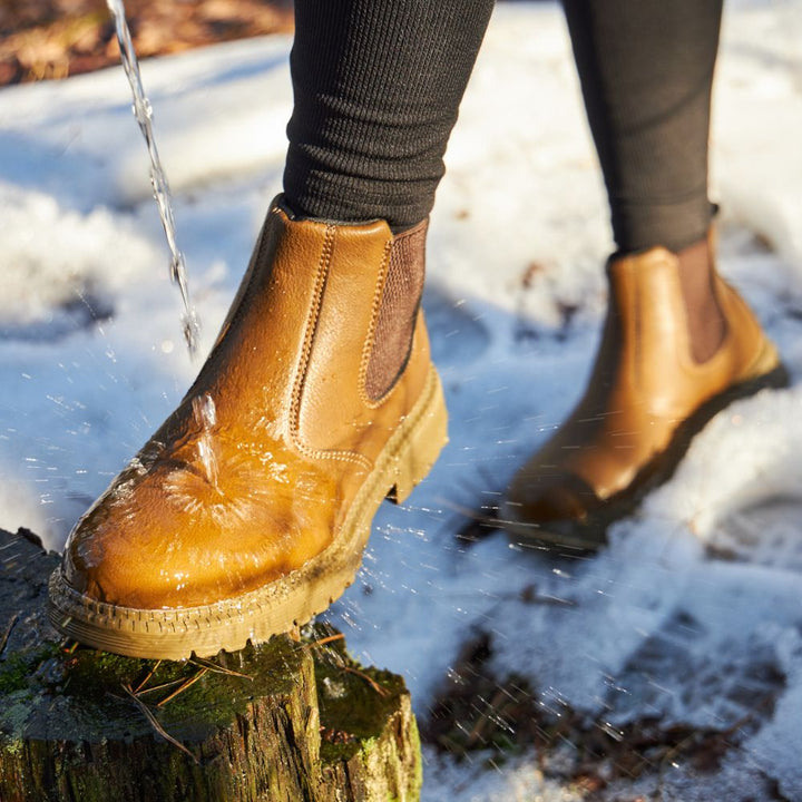 Archer | Steel Toe Leather Chelsea Boots Men - Brown Work Boots