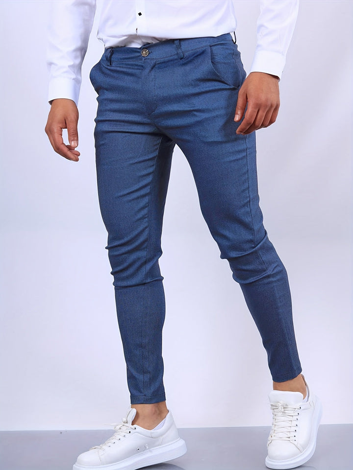 Kai | Elegant Slim Fit Business Trousers For Modern Men