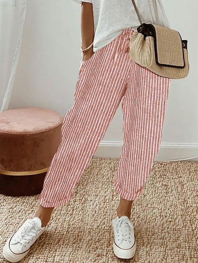 Cordelia | Effortless Drawstring Cotton Pants Women - Relaxed Fit