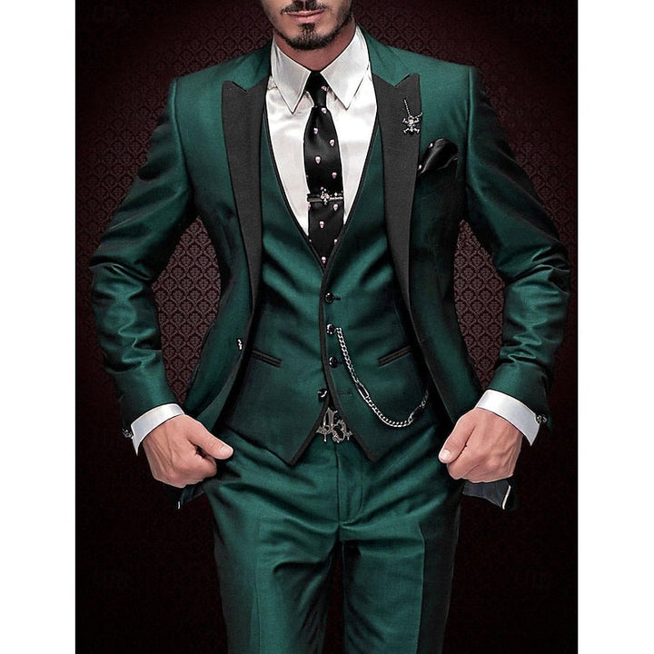Phoebe | Elegant Three-Piece Formal Suit With Black Lapels