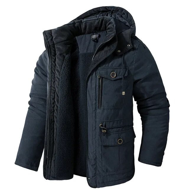 Dominik | Stylish Fleece Lined Winter Parka With Hood