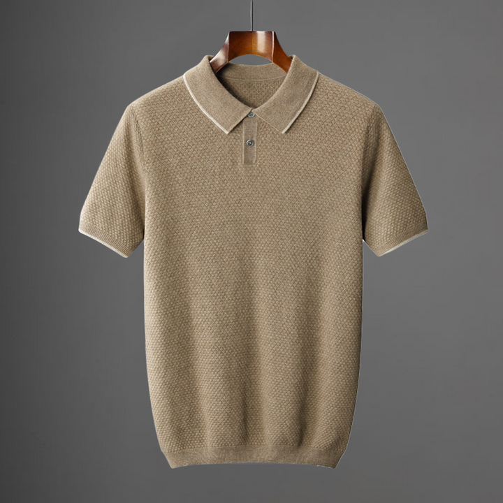 Rhodes | Classic Cotton Piqué Polo Shirt Men - Short Sleeve