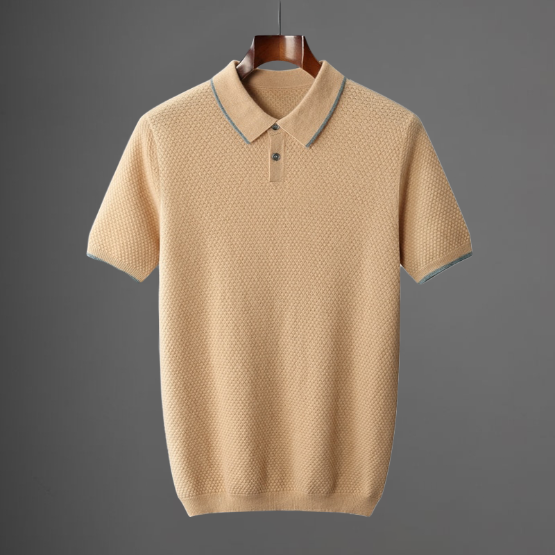 Rhodes | Classic Cotton Piqué Polo Shirt Men - Short Sleeve