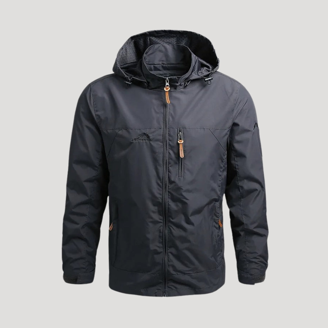 Adeline | Sleek Hooded Waterproof Windbreaker With Utility Pockets