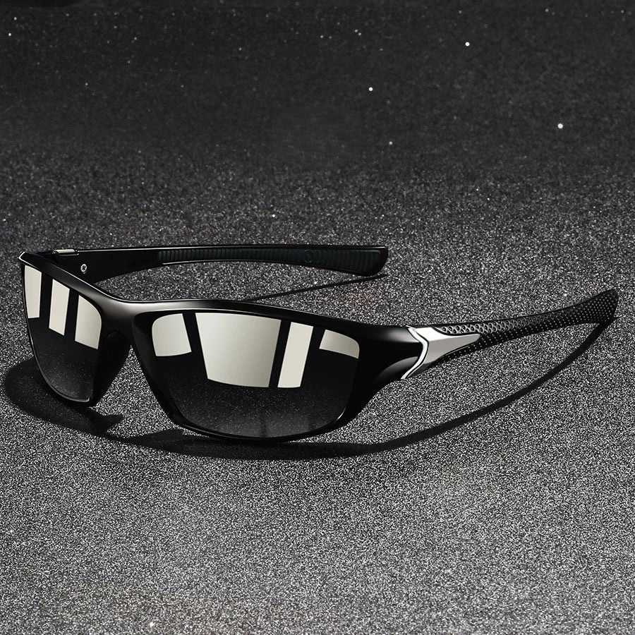 Jericho | Sleek Polarized Sport Sunglasses With Blue Mirror Lenses
