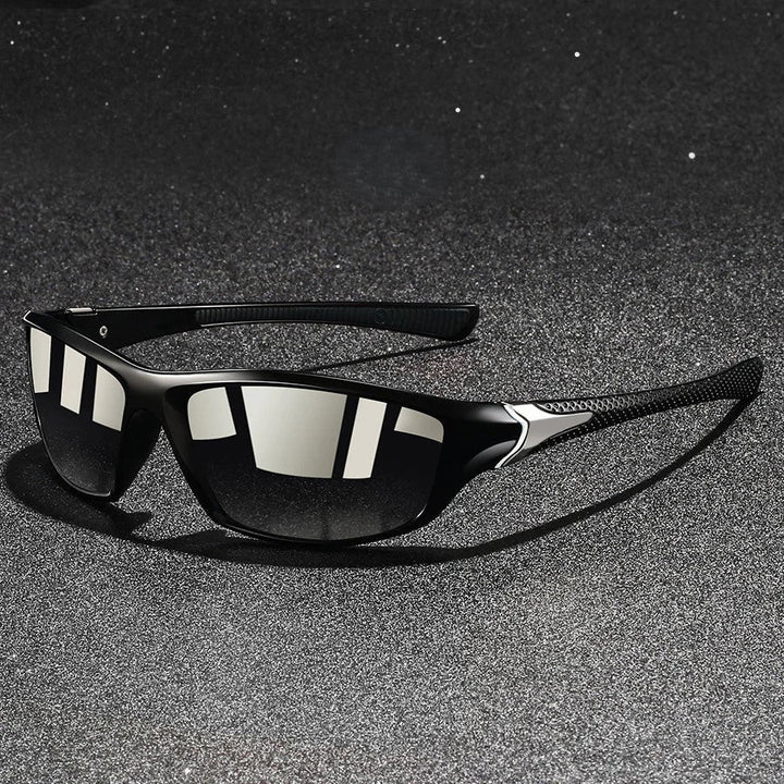 Jericho | Sleek Polarized Sport Sunglasses With Blue Mirror Lenses