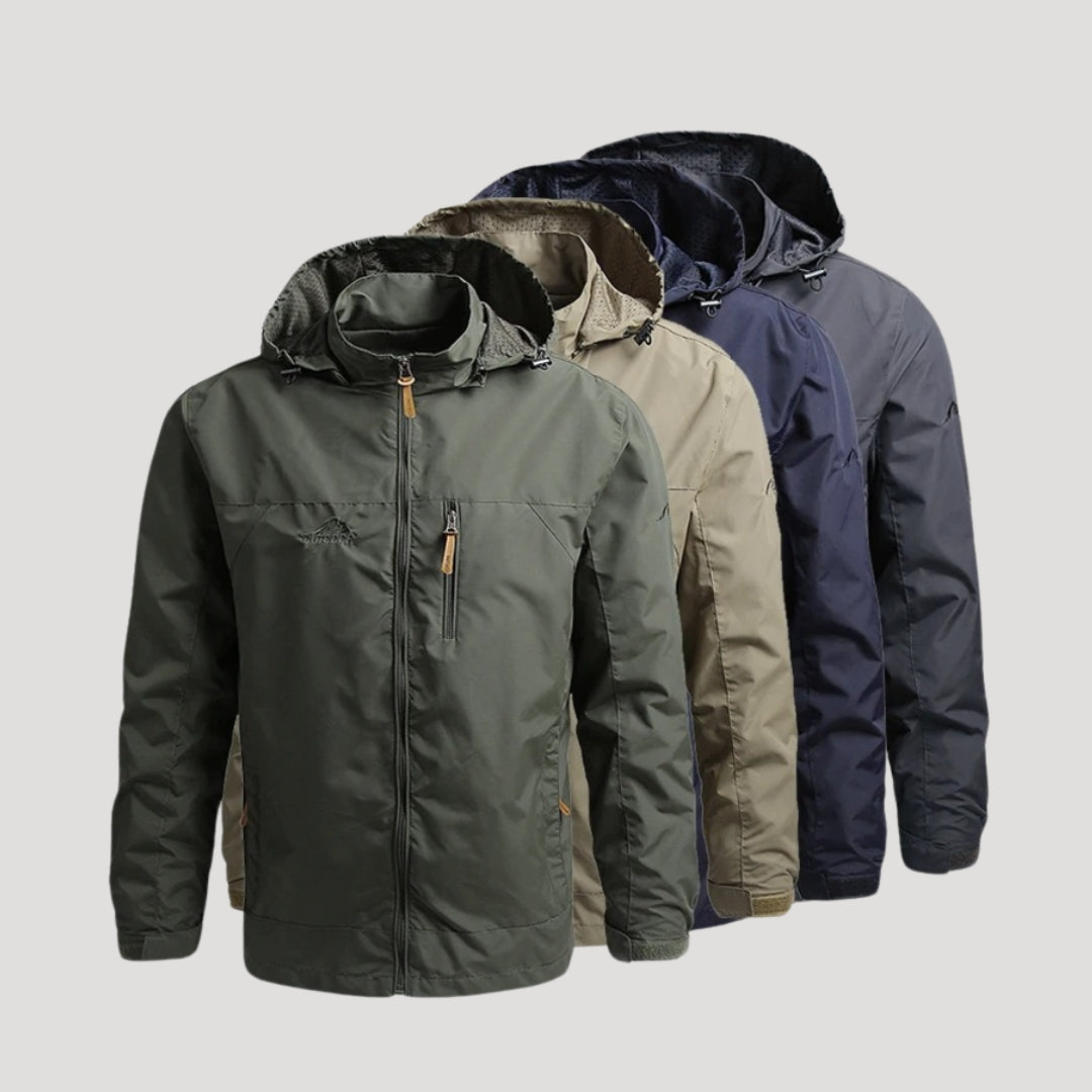 Adeline | Sleek Hooded Waterproof Windbreaker With Utility Pockets