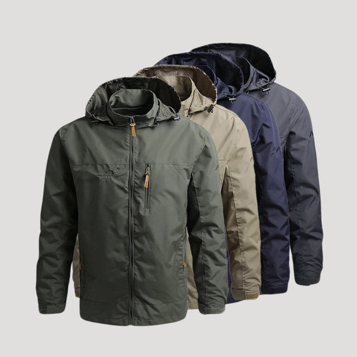 Adeline | Sleek Hooded Waterproof Windbreaker With Utility Pockets