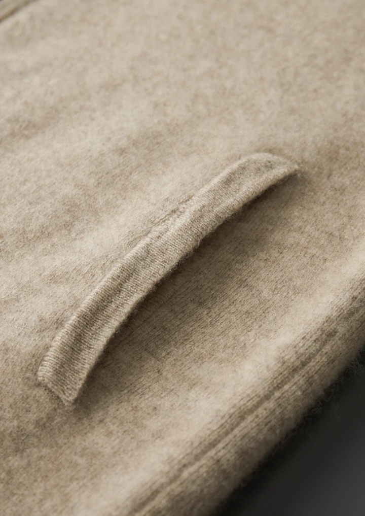 Kensington | Elegant Cashmere Zip Cardigan Men - Premium Knit