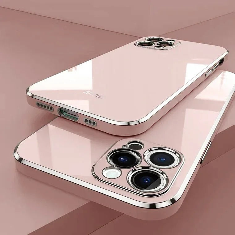 Serena | Sleek Gold-Trimmed Protective Phone Case