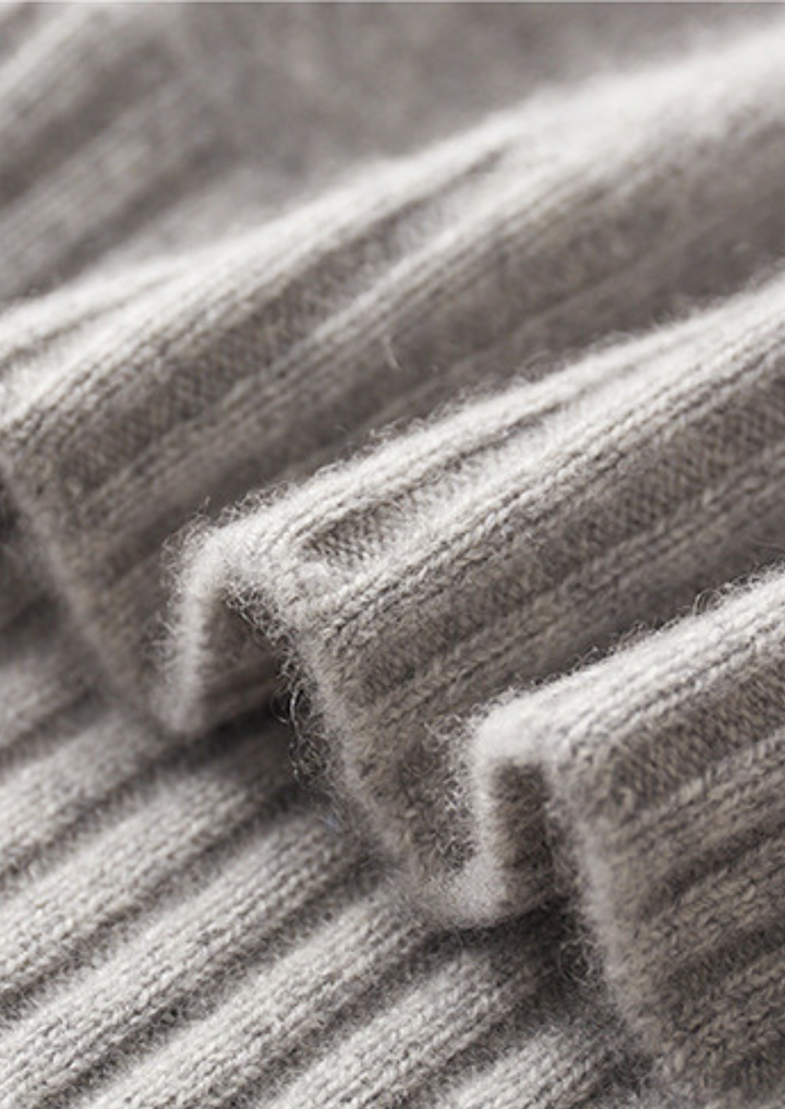 Monaco | Elegant 100% Cashmere Mock Neck Pullover Sweater
