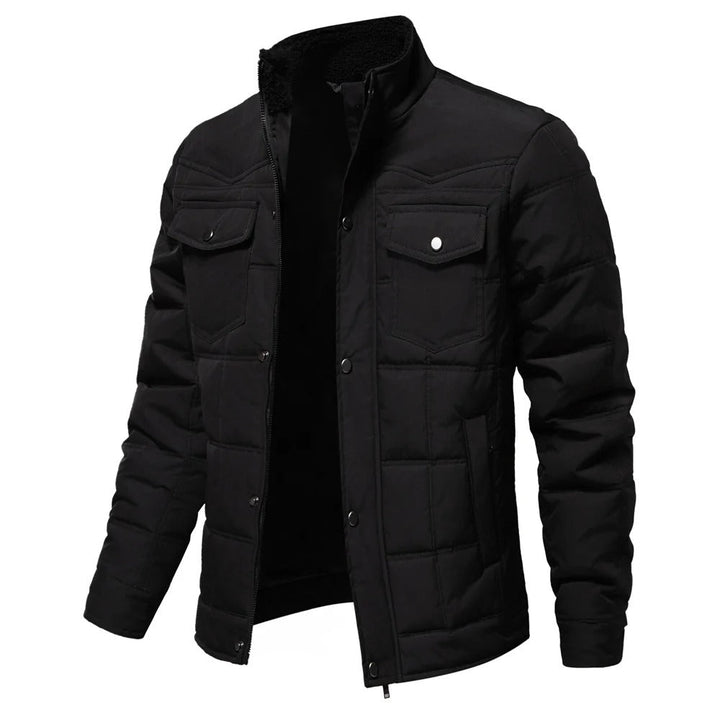 Marcus | Stylish Men's Quilted Stand Collar Winter Jacket
