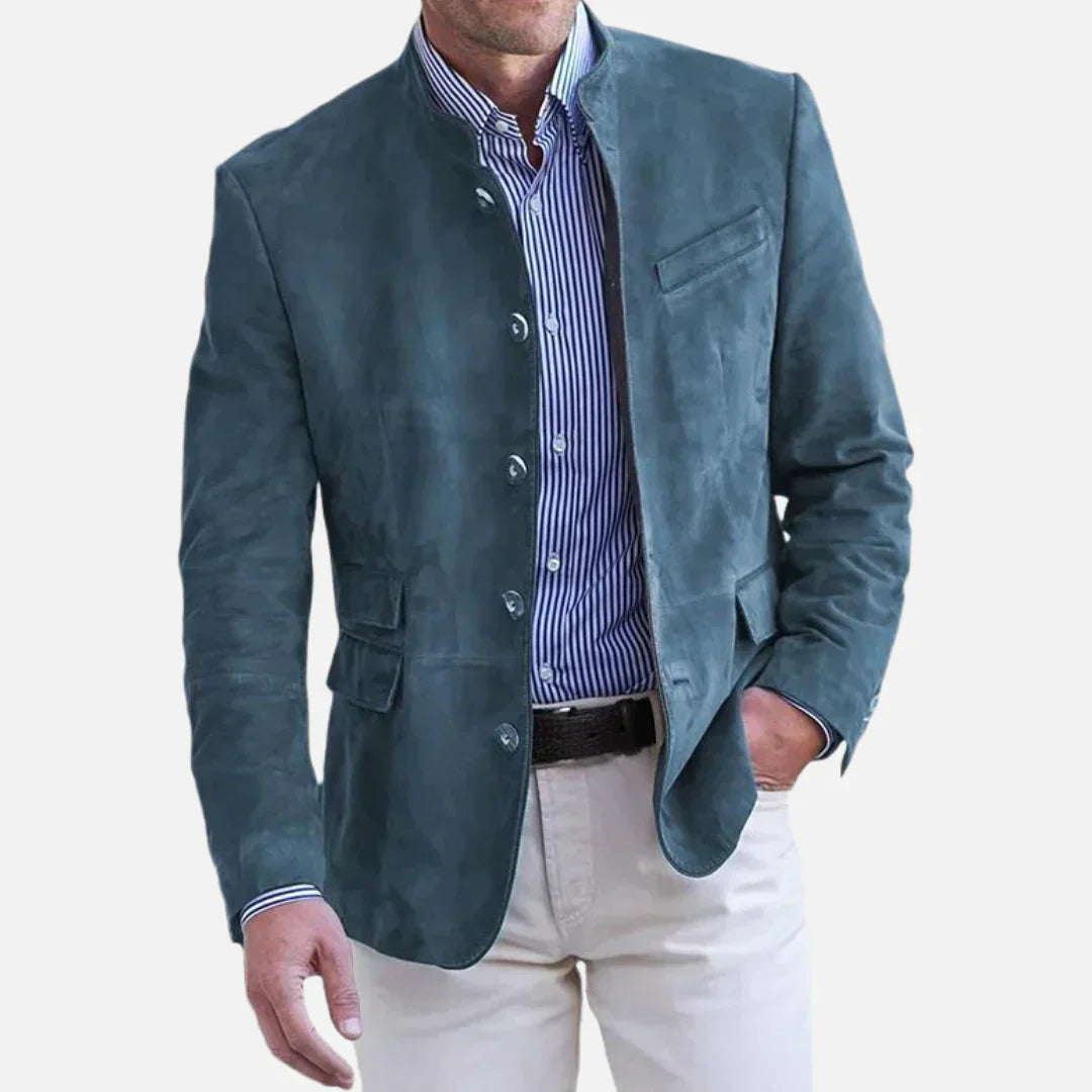 Eva | Stylish Classic Italian Blazer With Officer Collar