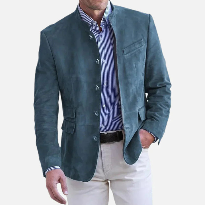 Leah | Stylish Italian Officer Collar Blazer For Men