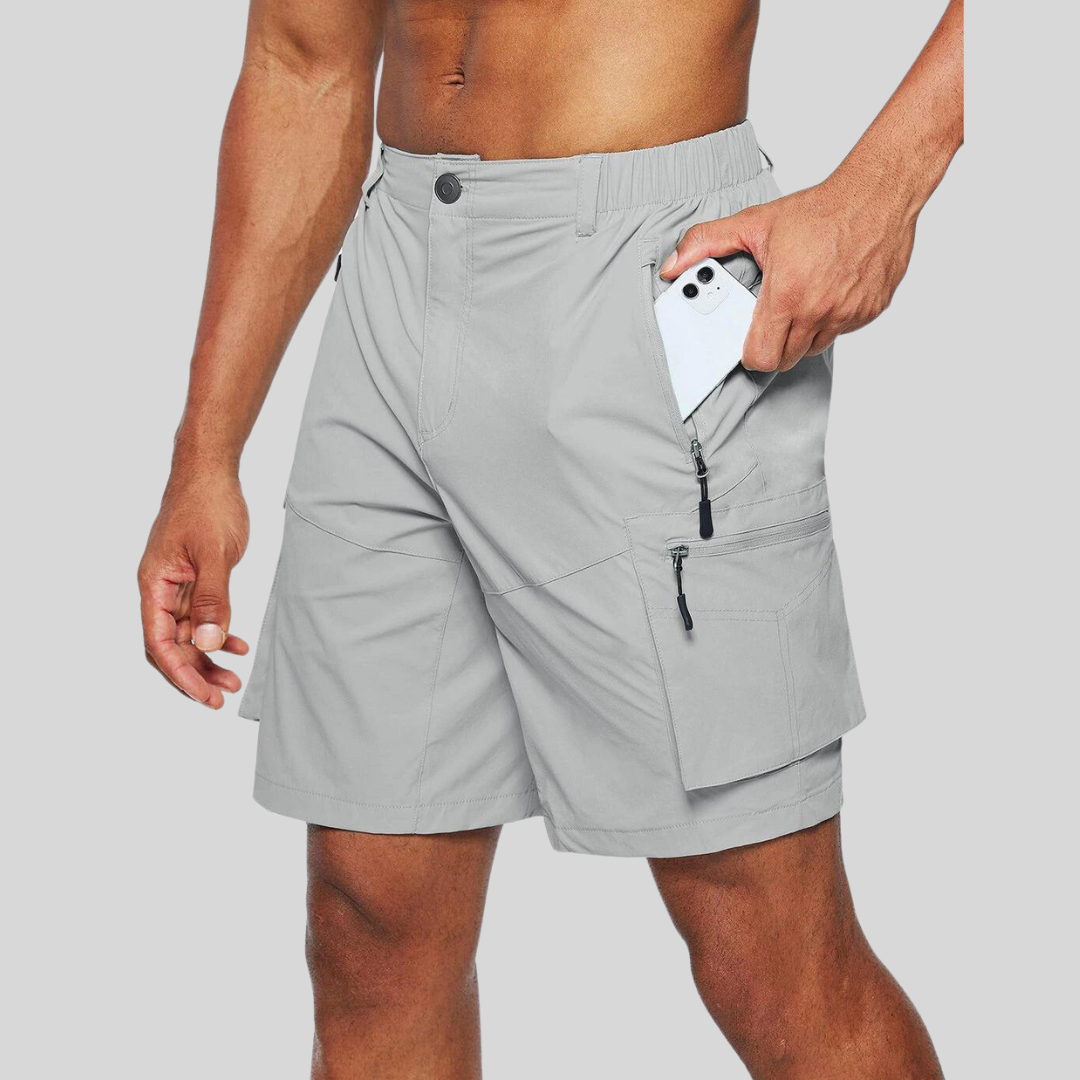 Beckmont | Stylish Men's Cargo Shorts With Utility Zip Pockets