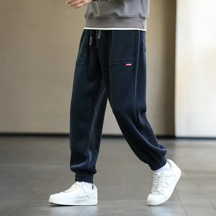 Grace | Stylish Corduroy Joggers With Elastic Cuffs