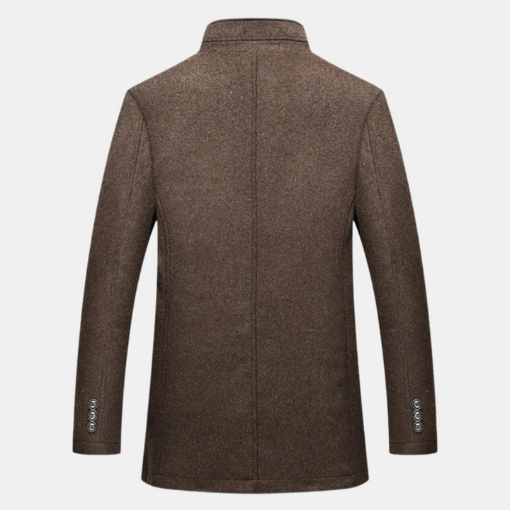 Tilly | Elegant Stand Collar Wool Coat With Quilted Lining