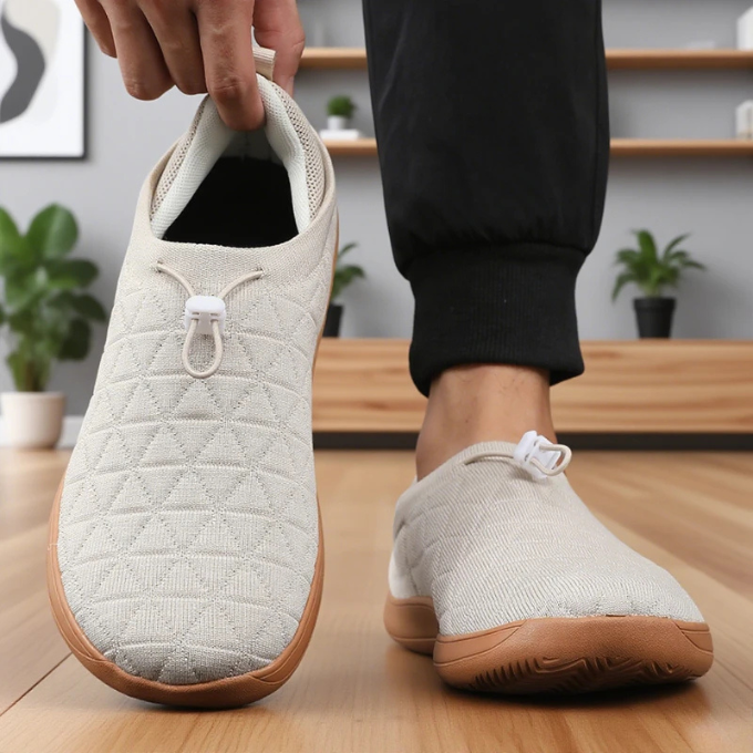 Eloise | Sleek Quilted Mesh Slip-On Sneakers