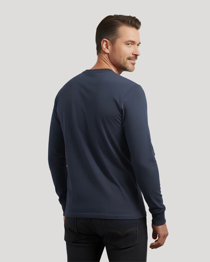 Margot | Stylish Cotton Crew Neck Long Sleeve Shirt