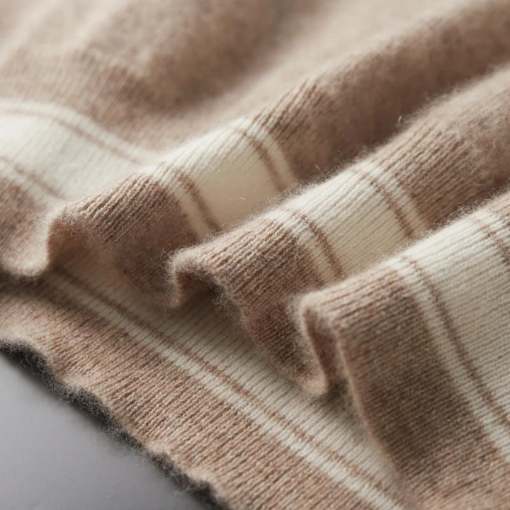 Maren | Elegant Cashmere Knit Sweater Set - Crew Neck Loungewear