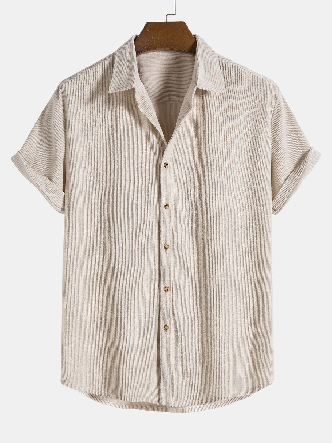 Bali | Elegant Striped Linen Two Piece Set Men Short Sleeve