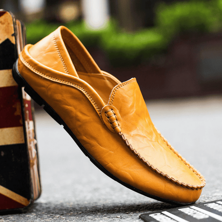 Fiona | Elegant Italian Leather Driving Moccasins For Men