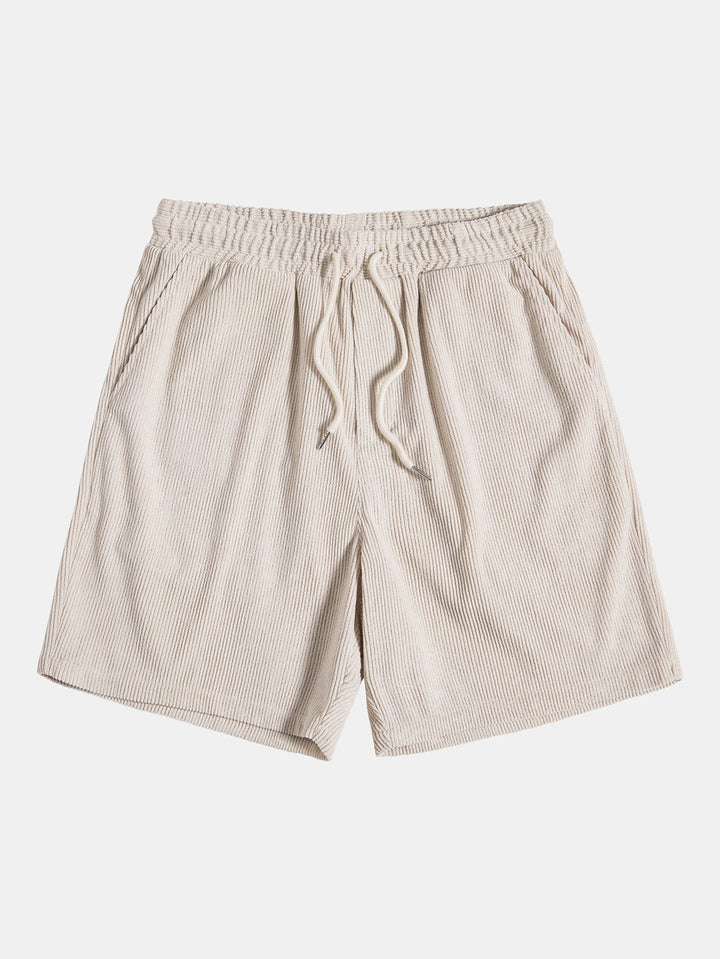 Bali | Elegant Striped Linen Two Piece Set Men Short Sleeve
