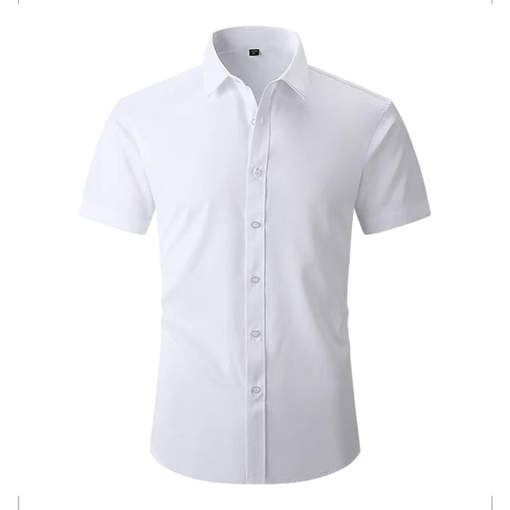 Marcus | Elegant Short Sleeve Button-Up Dress Shirt