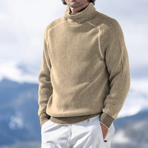 Arthur | Casual Men's Turtleneck Sweater with Ribbed Design